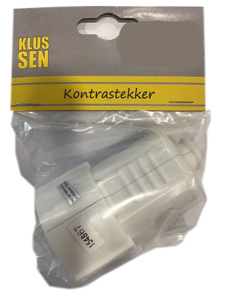 Contrastekker randaarde wit