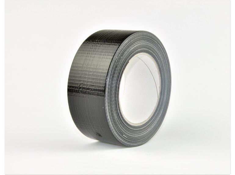 Ducttape zwart 50mm x 50mtr Verlofix Ducttape zwart 50mm x 50mtr