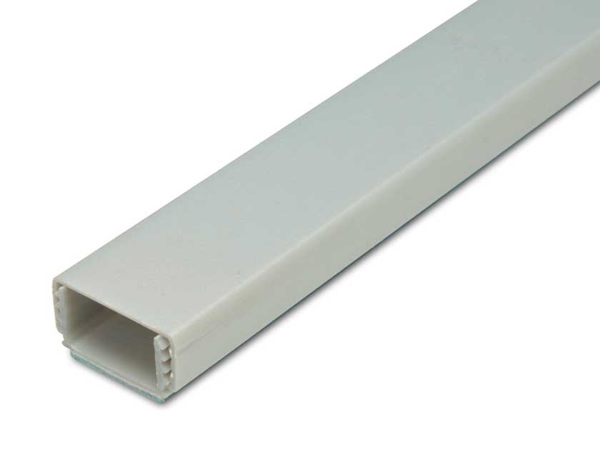 Klik kabelgoot 20x10-15mm 2 meter zilvergrijs (Ral 9006)