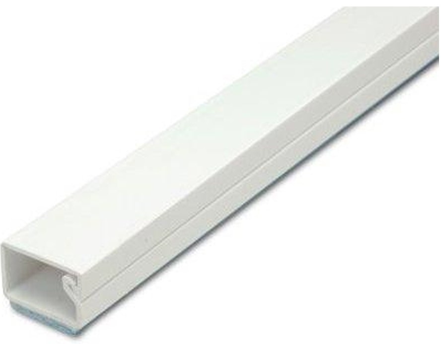 Deksel kabelgoot wit 25x25mm