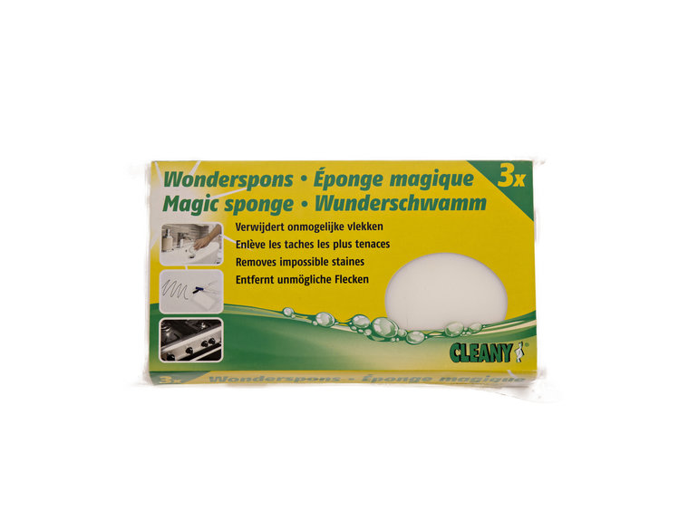 Wonderspons à 3 Melamine 110x64x28mm Cleany Wonderspons à 3 Melamine 110x64x28mm