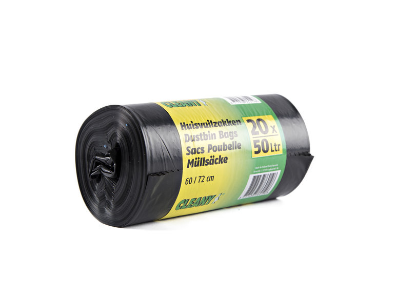 Vuilniszak 50L | rol 20 stuks Cleany Vuilniszak 50L | rol 20 stuks