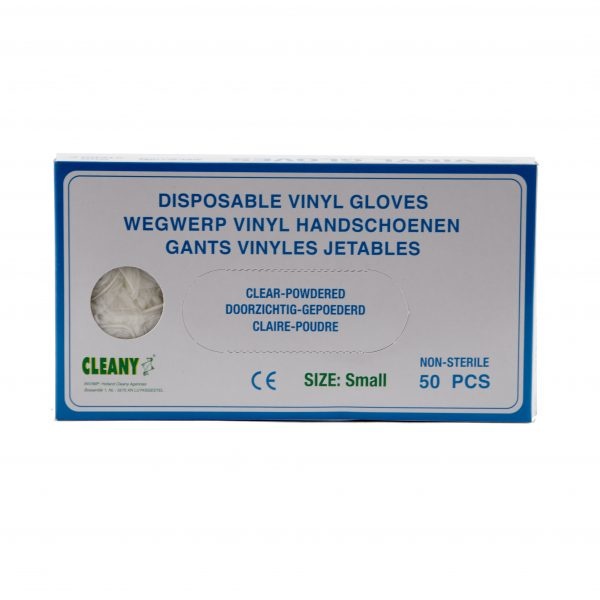 Cleany Handschoen vinyl S 50 stuks | wegwerphandschoenen