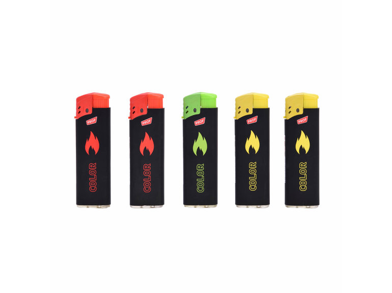 PROF PROF rubber touch colorflame navulbare aansteker | turbovlam