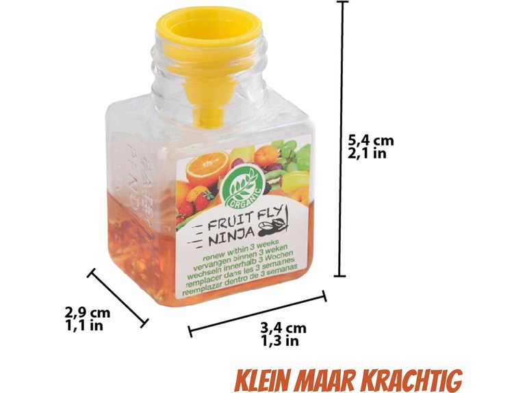 Super Ninja Super Ninja Fruitvliegjesval 2-pack - Duurzaam & Effectief