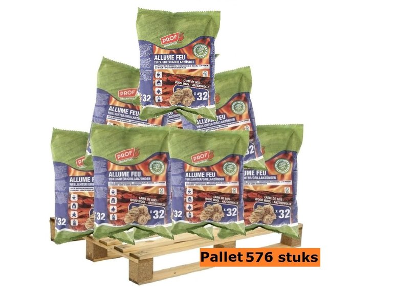 PROF aanmaakblokjes houtwol 32st PROF PROF aanmaakblokjes houtwol 32st