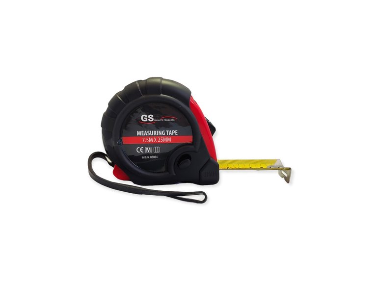 GS Rolbandmaat 7.5 meter met rem