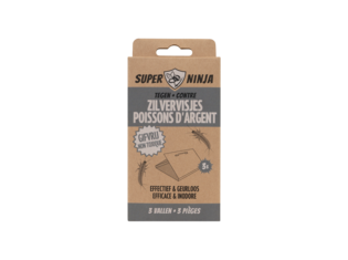 Super Ninja silverfish | tegen zilvervisjes | 3 vallen | NL/FR