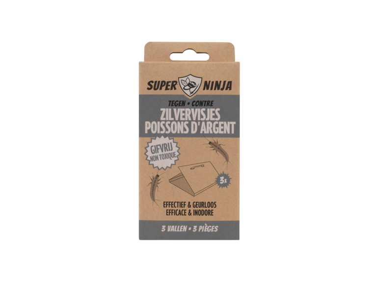 Super Ninja Super Ninja Zilvervisjesval 3-pack - Gifvrij - Effectief & Geurloos