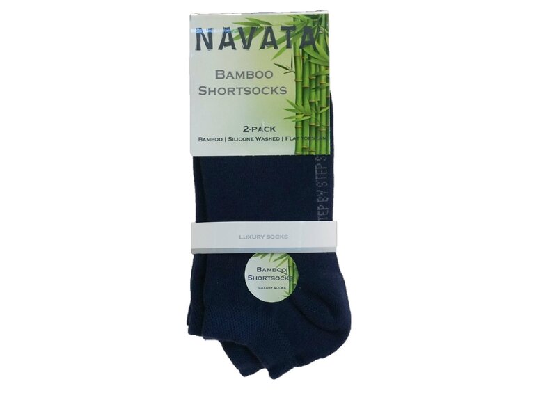 Navata Navata Bamboo | Short sock | navy | 2PR