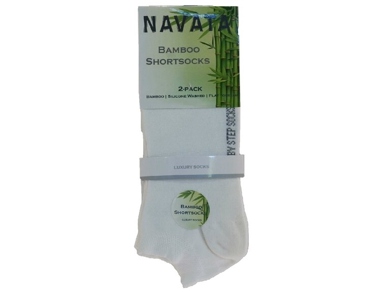 Navata Bamboo | Short sock | wit | 2PR Navata Navata Bamboo | Short sock | wit | 2PR