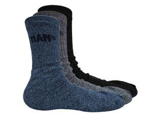 MAN MAN werksokken | blauw-grijs-zwart | 3 paar MAN werksokken | blauw-grijs-zwart | 3 paar