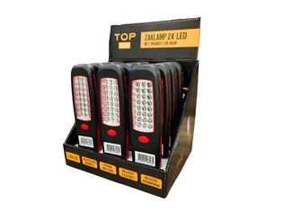Zaklamp 24 LEDS | met magneet + haak Zaklamp 24 LEDS | met magneet + haak