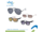 VLOT Luxe trendy zonnebrillen | navulling  | assorti