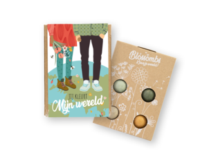 Blossombs giftbox mini | 4 zaadbommetjes | Jij kleurt mijn wereld
