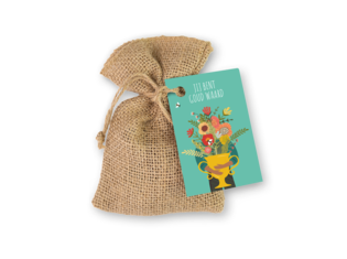 Blossombs Blossombs  jute zakje | 8 zaadbommetjes | Jij bent goud waard! Blossombs  jute zakje | 8 zaadbommetjes | Jij bent goud waard!