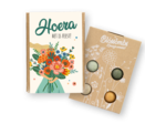 Blossombs Blossombs giftbox mini | 4 zaadbommetjes | Hoera het is feest!