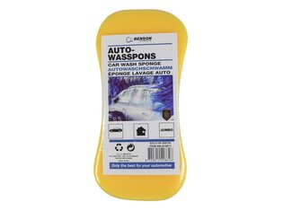 Auto spons geel 22x11x6cm Auto spons geel 22x11x6cm