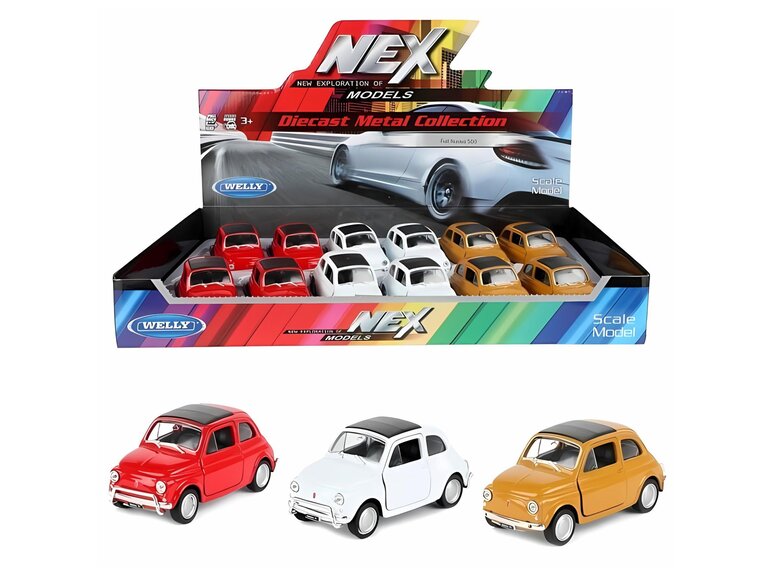 WELLY Modelauto Fiat 500 classic 10 5cm 3 assorti kopen Bestel bij groothandel Vlot