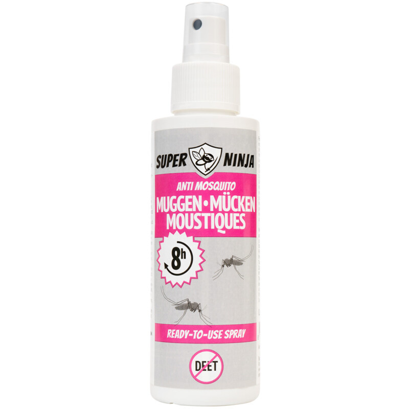 Super Ninja Super Ninja Muggenspray 100ml - 12st in Toonbankdisplay, foto 2 van 2