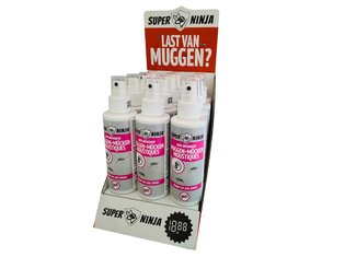 Super Ninja Muggenspray 100ml - 12st in Toonbankdisplay