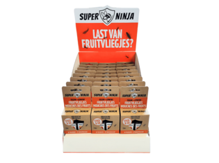 Super Ninja Super Ninja fruitvliegval 2-pack | 24st | inclusief toonbankdisplay Super Ninja fruitvliegval 2-pack | 24st | inclusief toonbankdisplay