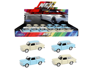 WELLY Modelauto | Trabant | 11cm | 4 assorti