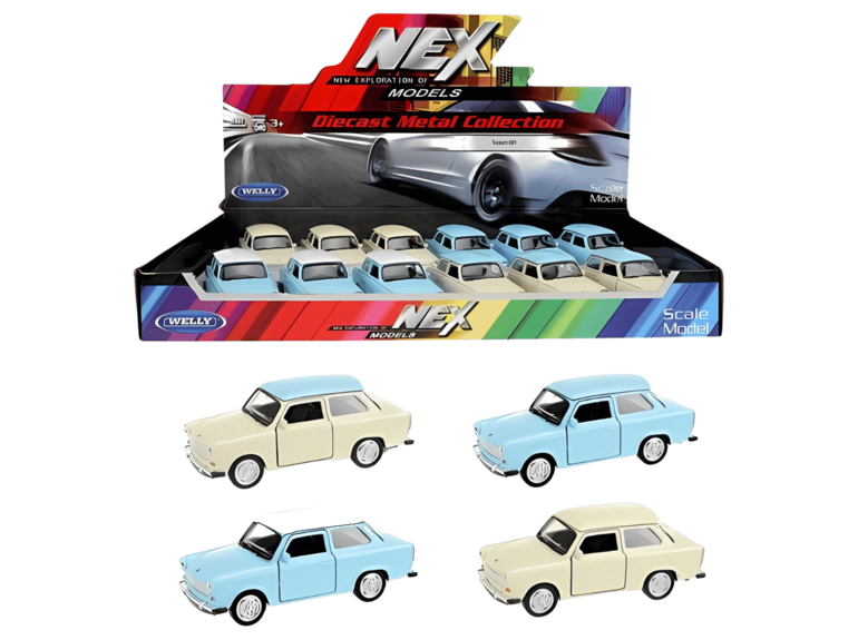 WELLY Modelauto | Trabant | 11cm | 4 assorti Welly WELLY Modelauto | Trabant | 11cm | 4 assorti