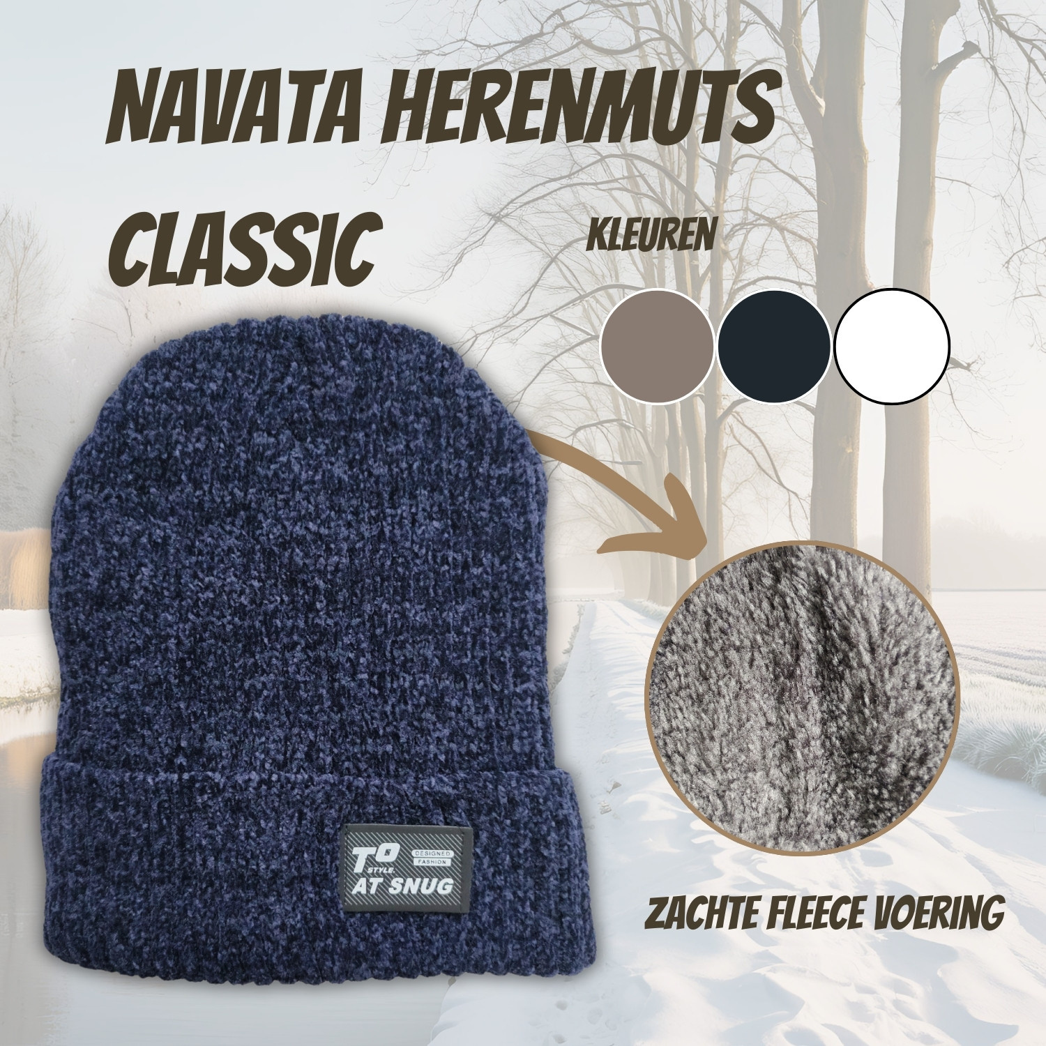 Navata Navata Herenmuts Classic | 4 kleuren, foto 2 van 2