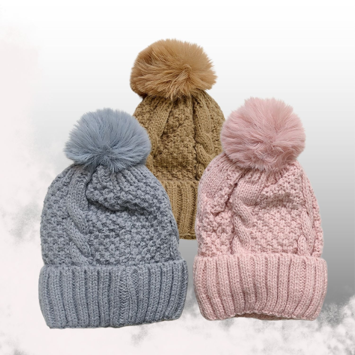 Navata Navata Damesmuts Pompom | 3 kleuren