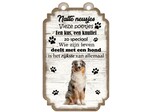 Creatief Art Tekstbord hout hond 20x12cm | Australian Shepherd Dog