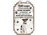 Creatief Art Tekstbord hout hond 20x12cm | Boerenfox
