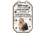 Tekstbord hout hond 20x12cm | York Creatief Art Tekstbord hout hond 20x12cm | York