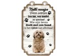 Creatief Art Tekstbord hout hond 20x12cm | Shih Tzu