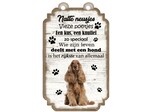 Creatief Art Tekstbord hout hond 20x12cm | Engelse Cocker