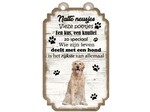 Tekstbord hout hond 20x12cm | Golden Retriever Creatief Art Tekstbord hout hond 20x12cm | Golden Retriever