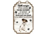 Tekstbord hout hond 20x12cm | Jack Russel Kortharig Creatief Art Tekstbord hout hond 20x12cm | Jack Russel Kortharig