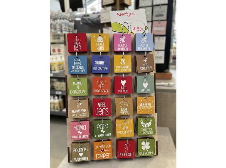 Creatief Art houten cadeaulabels met display | 120 labels Creatief Art Creatief Art houten cadeaulabels met display | 120 labels