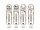 Creatief Art Creatief Art Display thermometer compleet 4 soorten x 5 st | 20st
