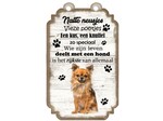 Creatief Art Tekstbord hout hond 20x12cm | Display compleet