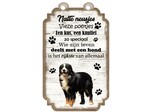 Creatief Art Tekstbord hout hond 20x12cm | Display compleet