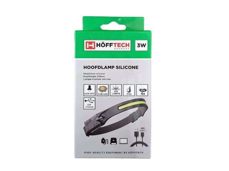 Hoofdlamp silicone LED | oplaadbaar
