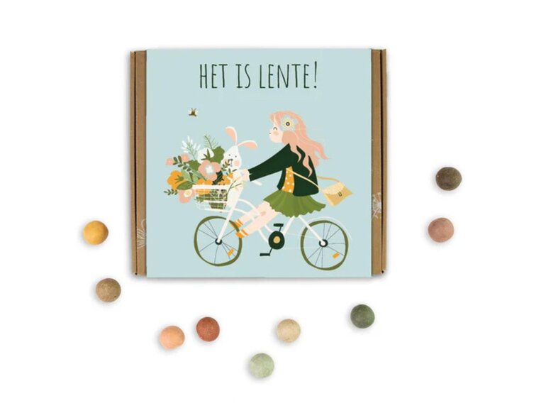 Blossombs Giftbox Medium | 9 zaadbommetjes | 5 varianten Blossombs Blossombs Giftbox Medium | 9 zaadbommetjes | 5 varianten