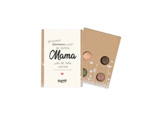 Blossombs  giftbox mini | 4 zaadbommetjes | mama-tekst