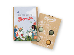 Blossombs Blossombs  giftbox mini | 4 zaadbommetjes | Tuinieren Blossombs  giftbox mini | 4 zaadbommetjes | Tuinieren