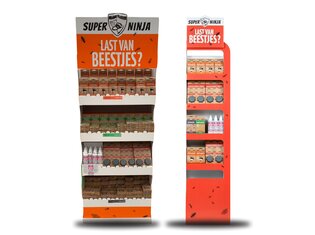 Super Ninja Vloerdisplay Leeg - Artikelen N.T.B.