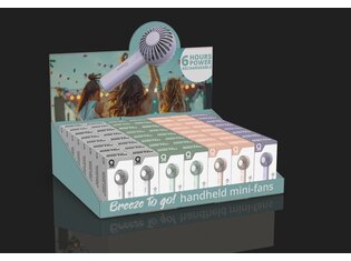 Display Qware Mini Fan 50st - Mini ventilators - Oplaadbaar