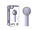 Qware Display Qware Mini Fan 50st - Mini ventilators - Oplaadbaar