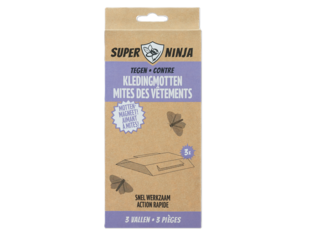 Super Ninja Kledingmottenval 3-pack - Geurloos & Gifvrij
