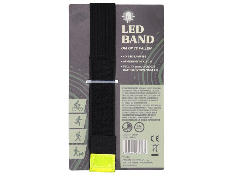 VLOT LED Reflectie Band | Incl. Batterij